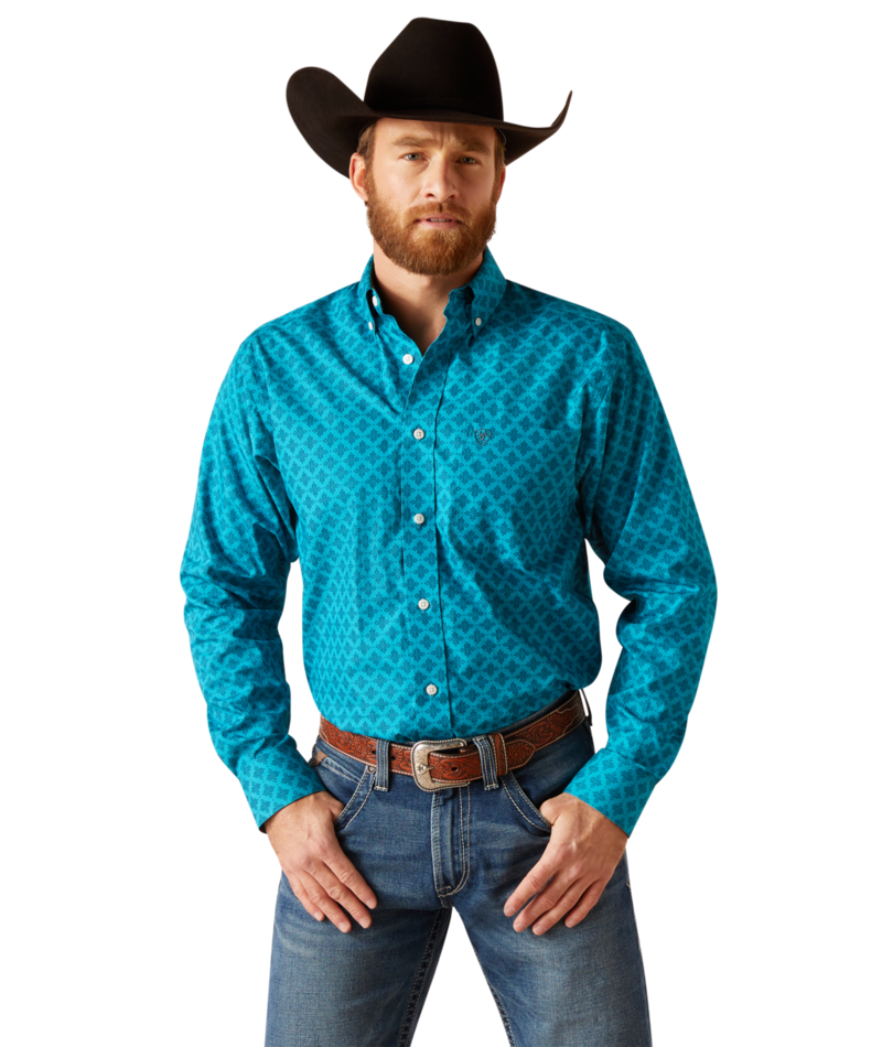 Ariat Men's Wrinkle Free Fitted long Sleeve Shirt STYLE 10047338