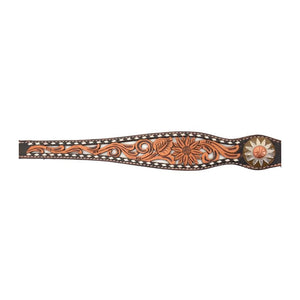 Circle Y White Daisy Filigree Breast Collar STYLE 2