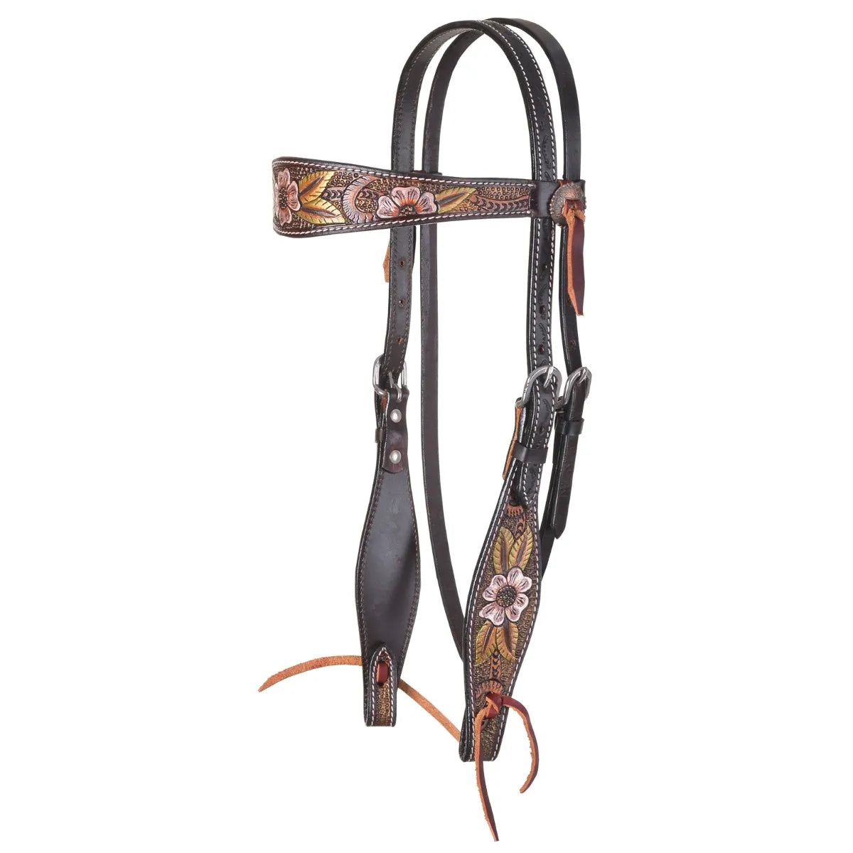 Circle Y Dogwood Flower Headstall STYLE 1013-12-SC