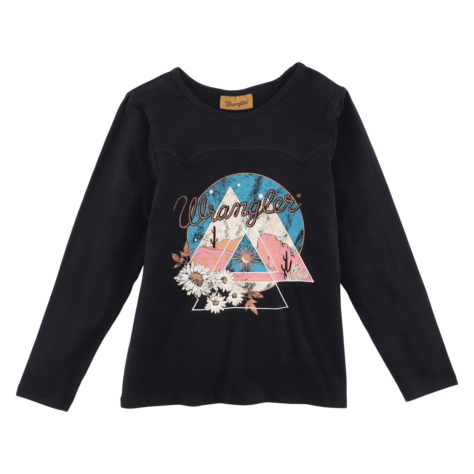 Wrangler Girl's Graphic Long Sleeve T-Shirt STYLE 112338530
