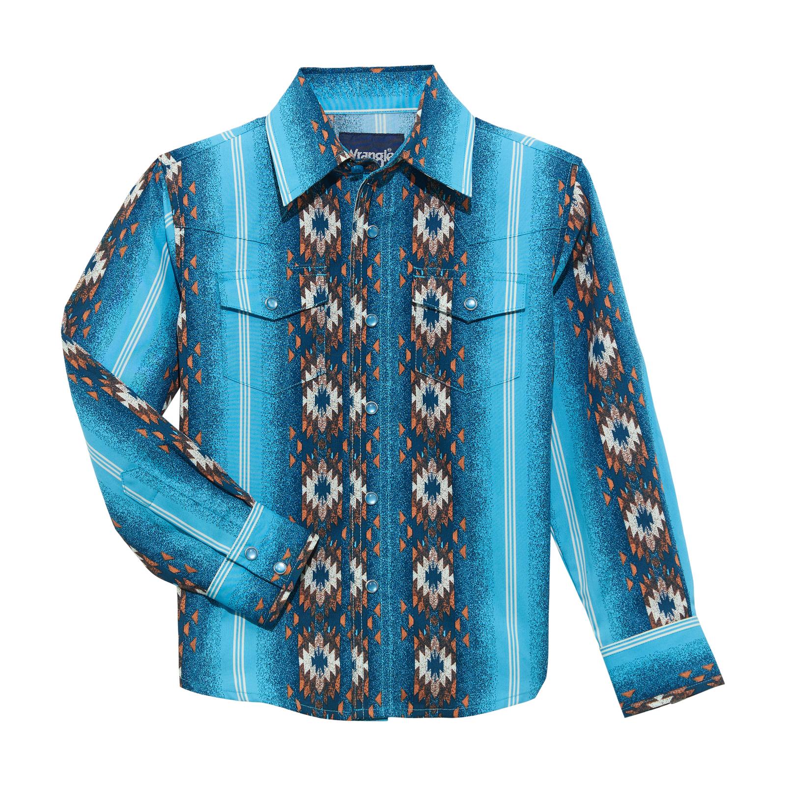 Wrangler Boy's Checotah Long Sleeve Shirt STYLE 112365829