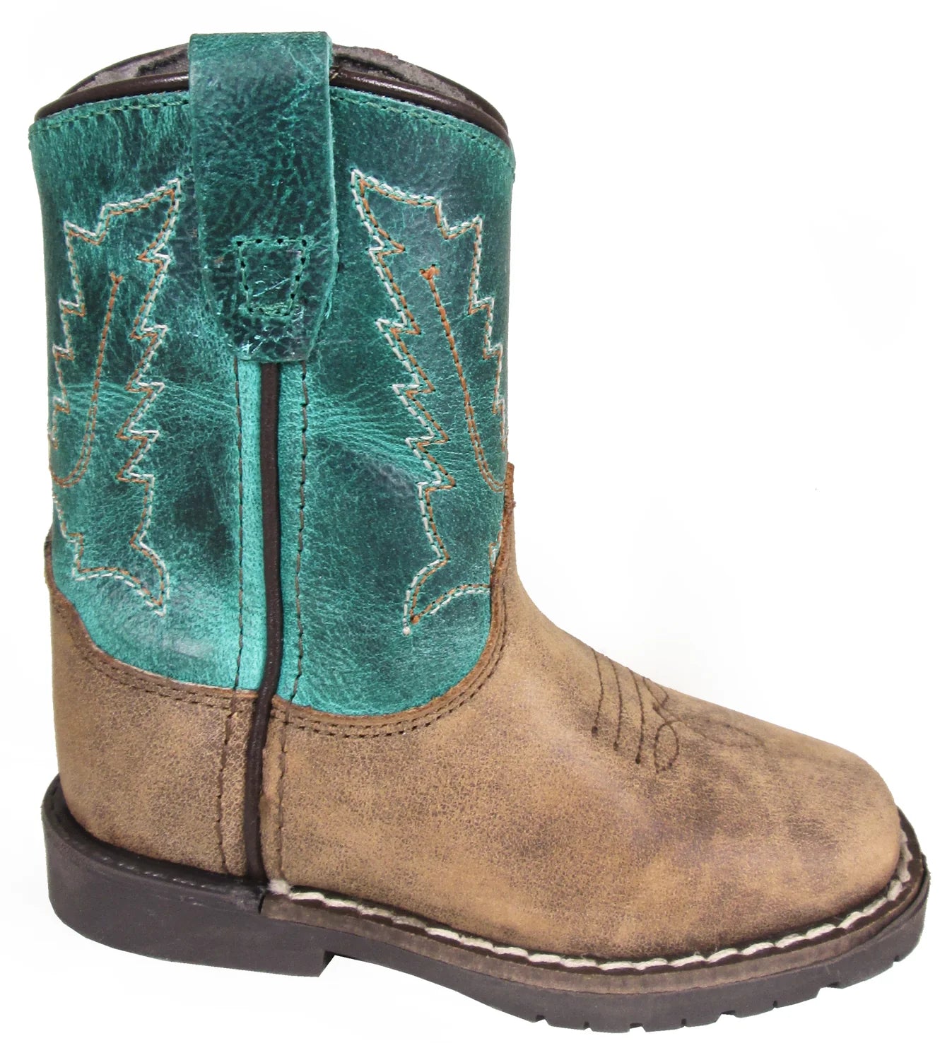 Smoky Mountain Infant Brown & Turquoise Distressed Boot STYLE 3056T