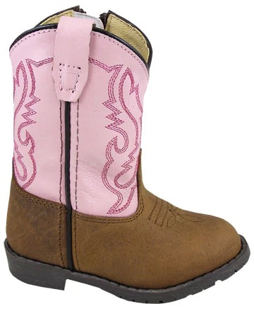 Smoky Mountain Infant Distressed Brown and Pink Boot STYLE 3246T