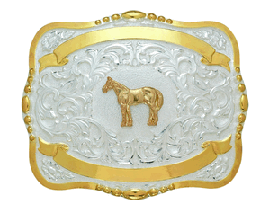 Lightning Ridge Horse Trophy Buckle STYLE 38446