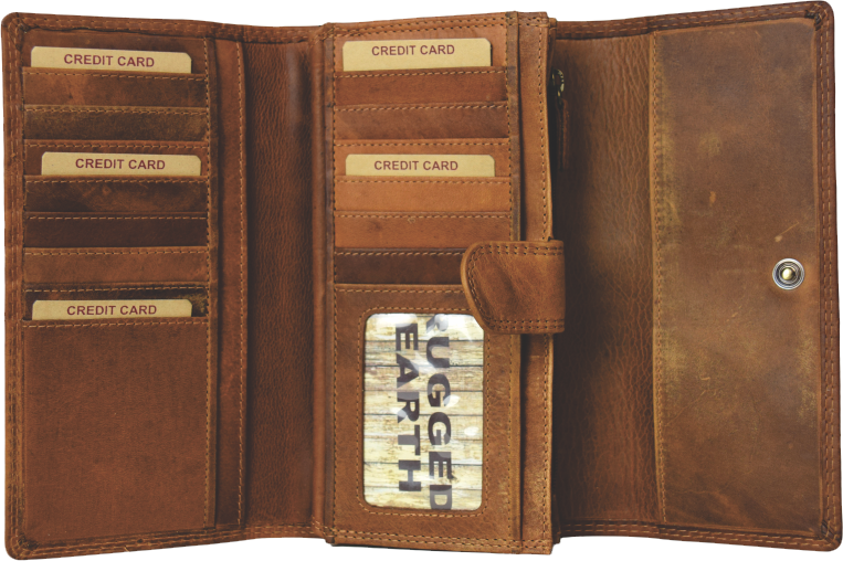 Rugged Earth Leather Wallet STYLE 990001