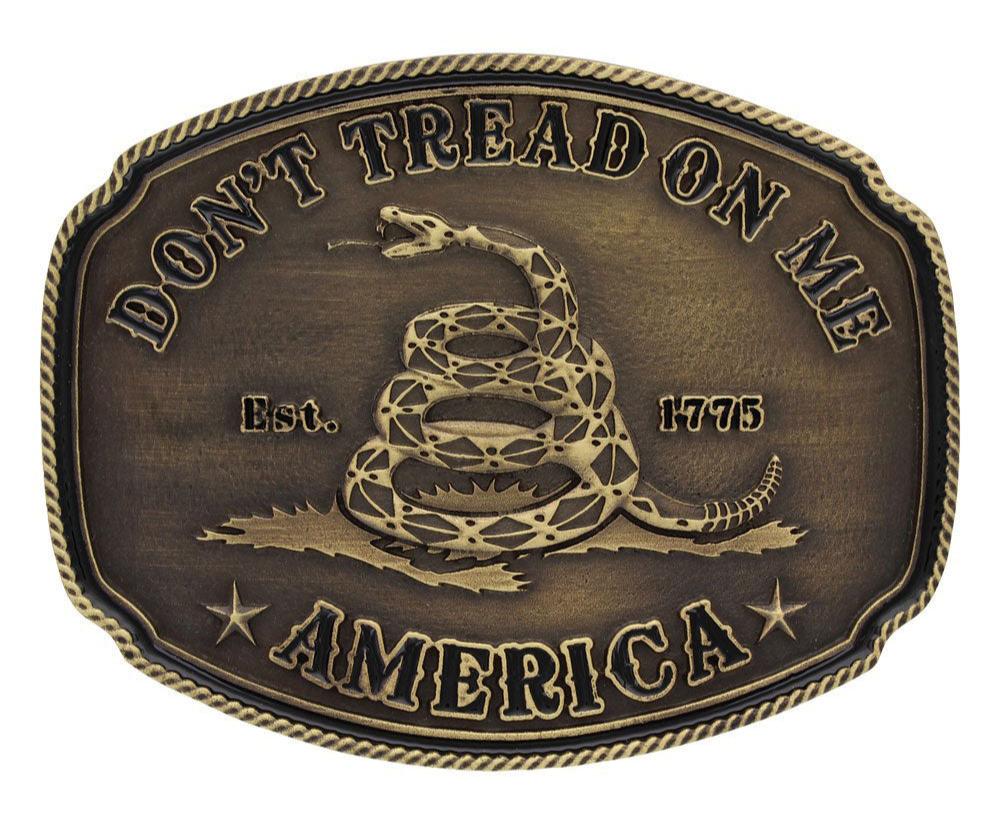 Montana Silversmiths Attitude American Gadsden Don't Tread on Me Heritage Buckle STYLE A515C