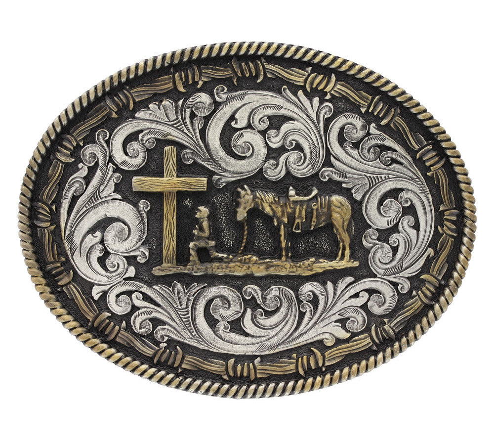 Montana Silversmiths Attitude Christian Cowboy Buckle STYLE A543