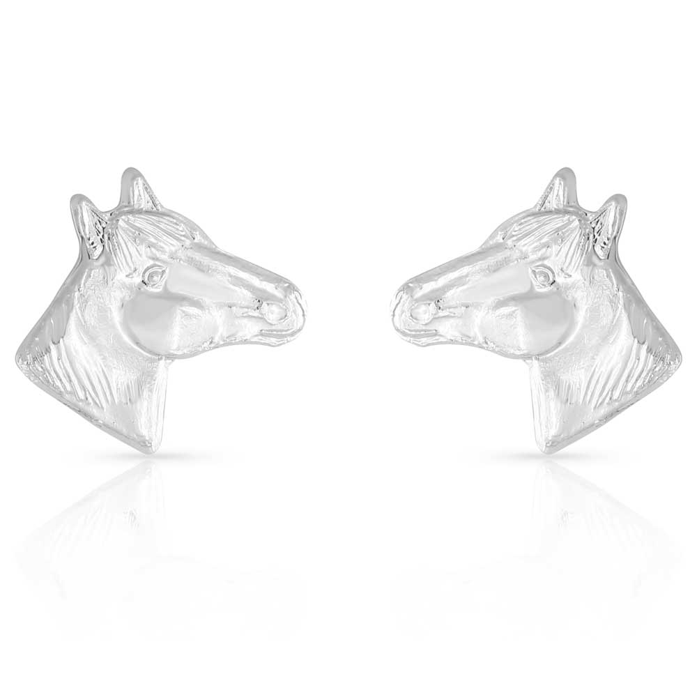 Montana Silversmiths Little Silver Horse Head Earrings STYLE ER41