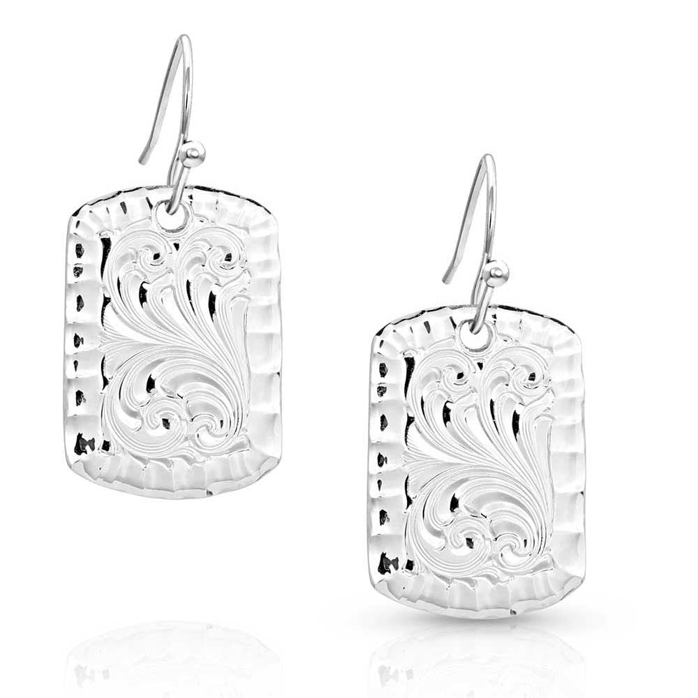 Montana Silversmiths Kennadee's Kindness Tag Earrings STYLE ER5394