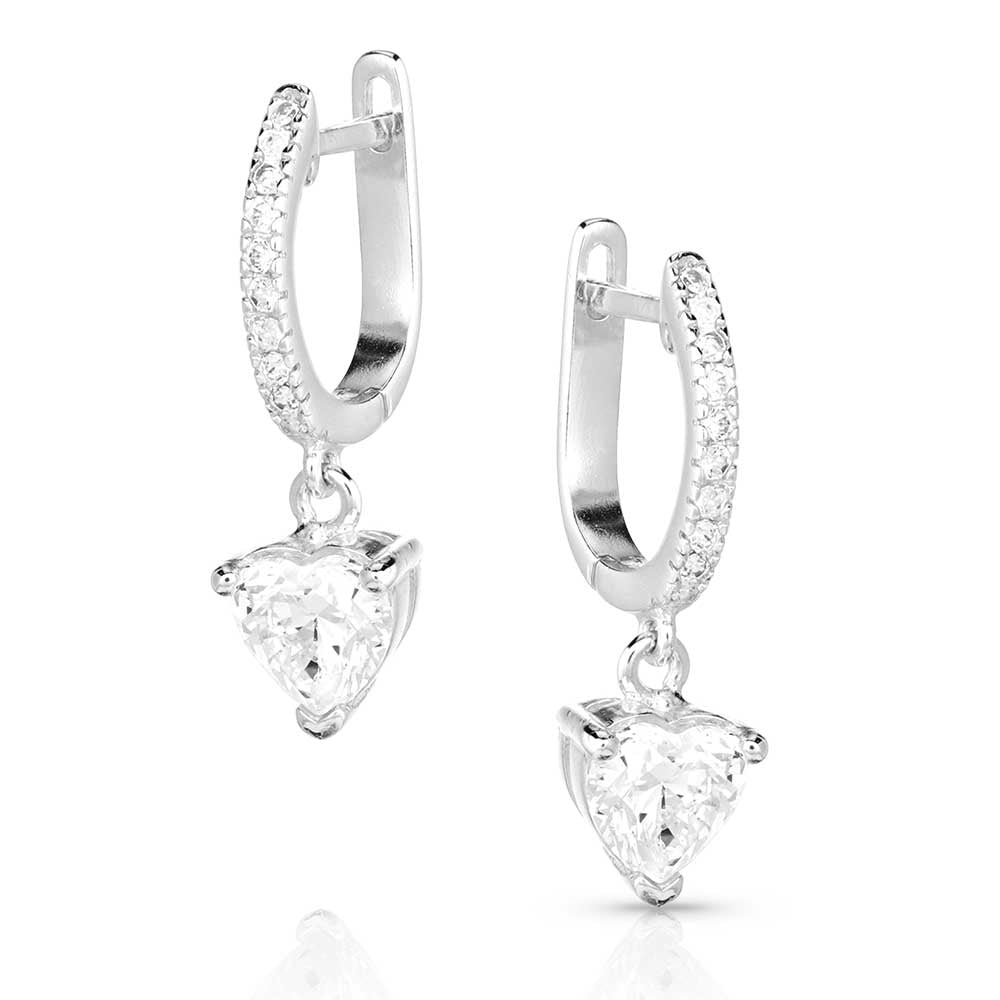 Montana Silversmiths Charmed by You Crystal Heart Earrings STYLE ER5610