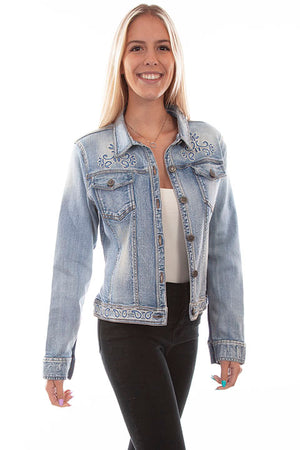 Scully Women's Denim Beaded Jacket STYLE HC734-DEN