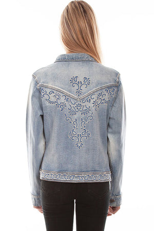 Scully Women's Denim Beaded Jacket STYLE HC734-DEN