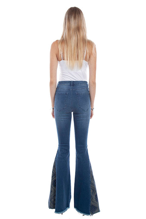 Scully Women's Bell Bottom Jean STYLE HC782-DEN