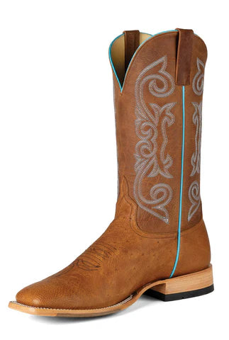 Horse Power Men's Smooth Ostrich Square Toe Boot STYLE HP8067