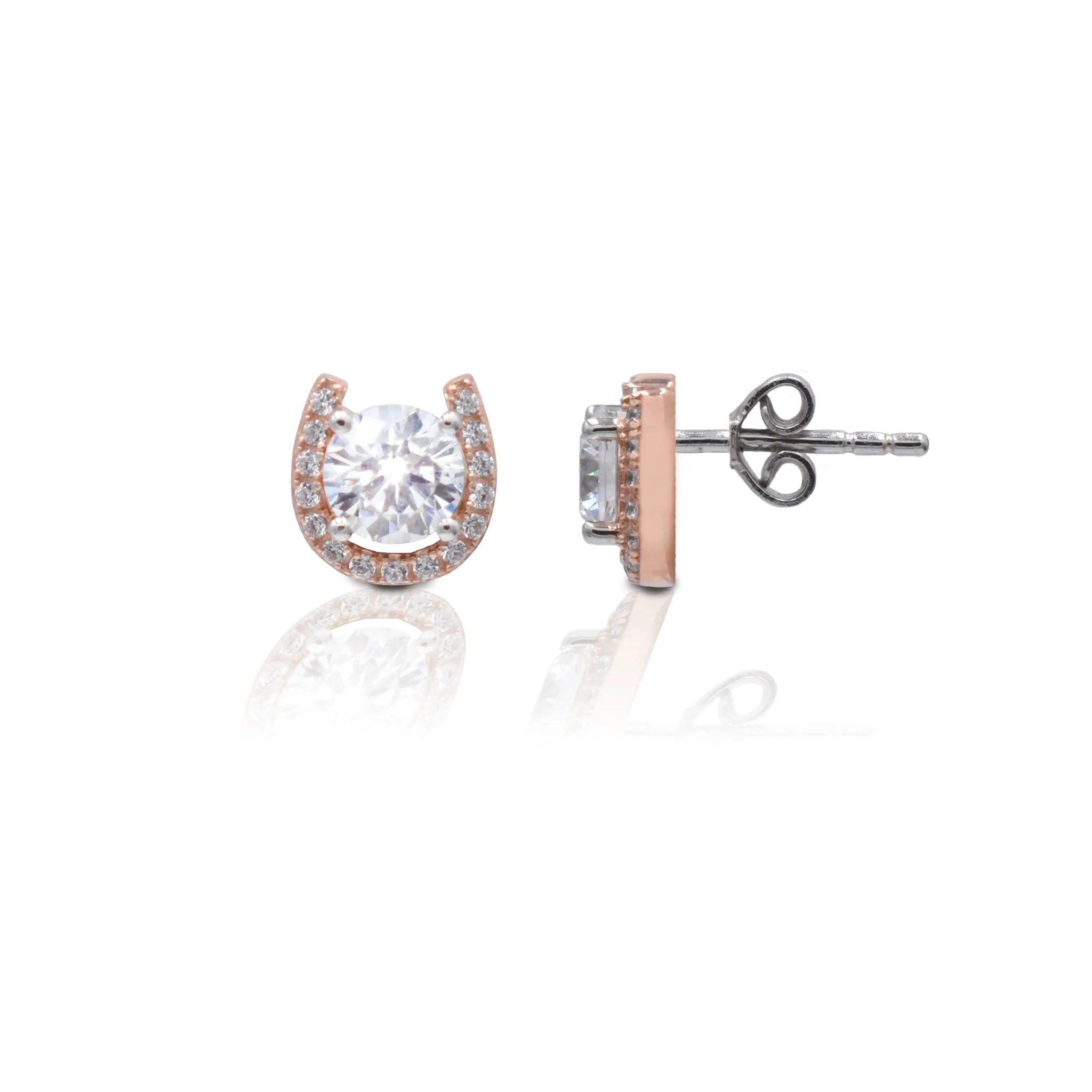 Kelly Herd Horse Shoe Stud Earrings STYLE HR004ER