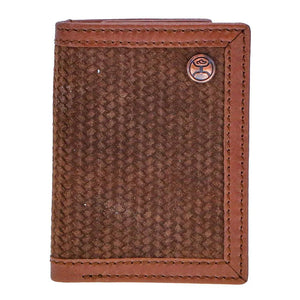 Hooey Trifold Basketweave Wallet STYLE HTR002-BR