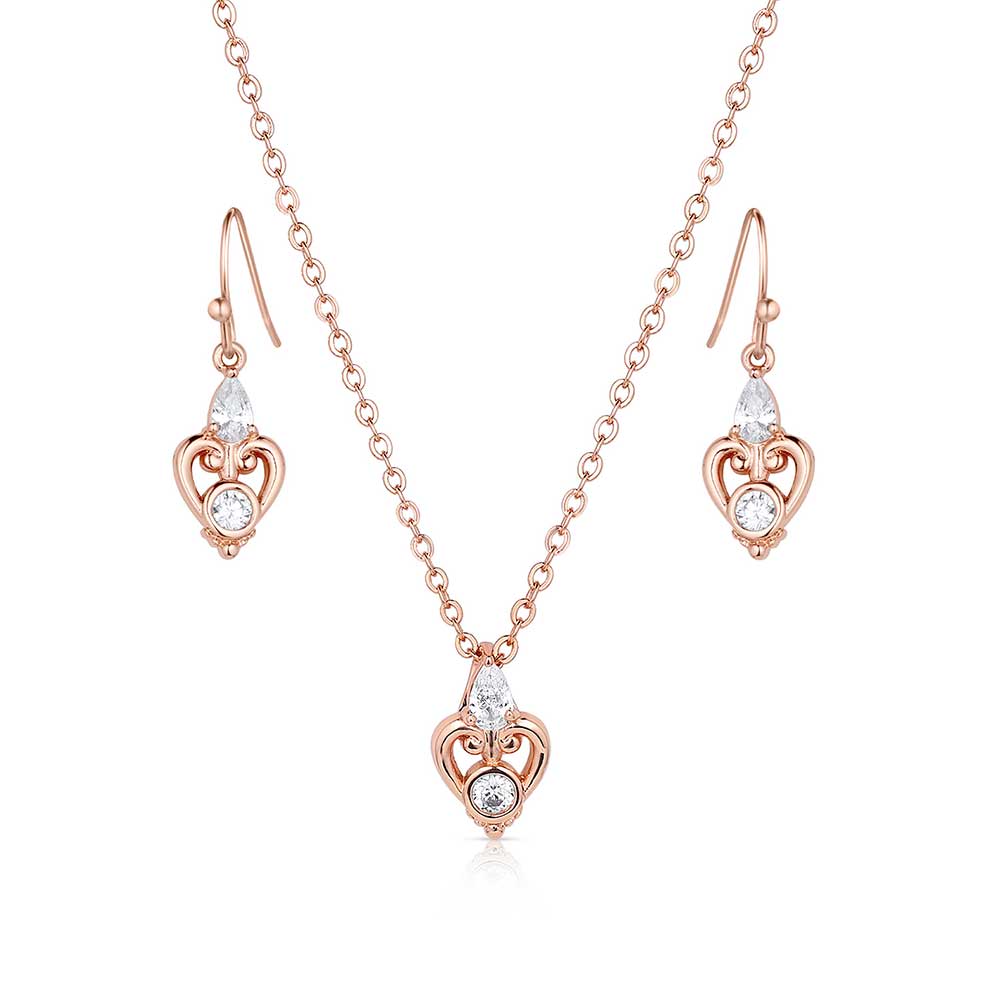 Montana Silversmiths Elegant Embrace Crystal Jewelry Set STYLE JS5779