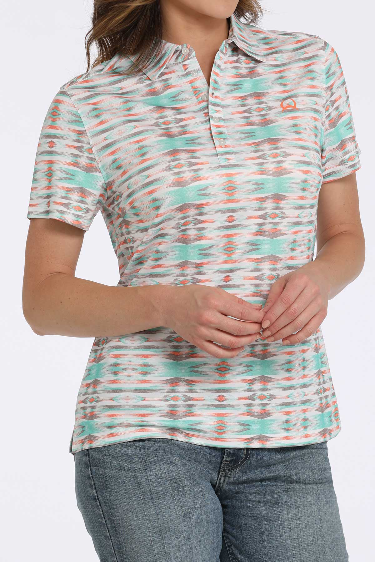Cinch Women's Short Sleeve Polo Shirt STYLE MSK7910002
