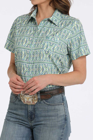 Cinch Women's Short Sleeve Blouse STYLE MSW9162002