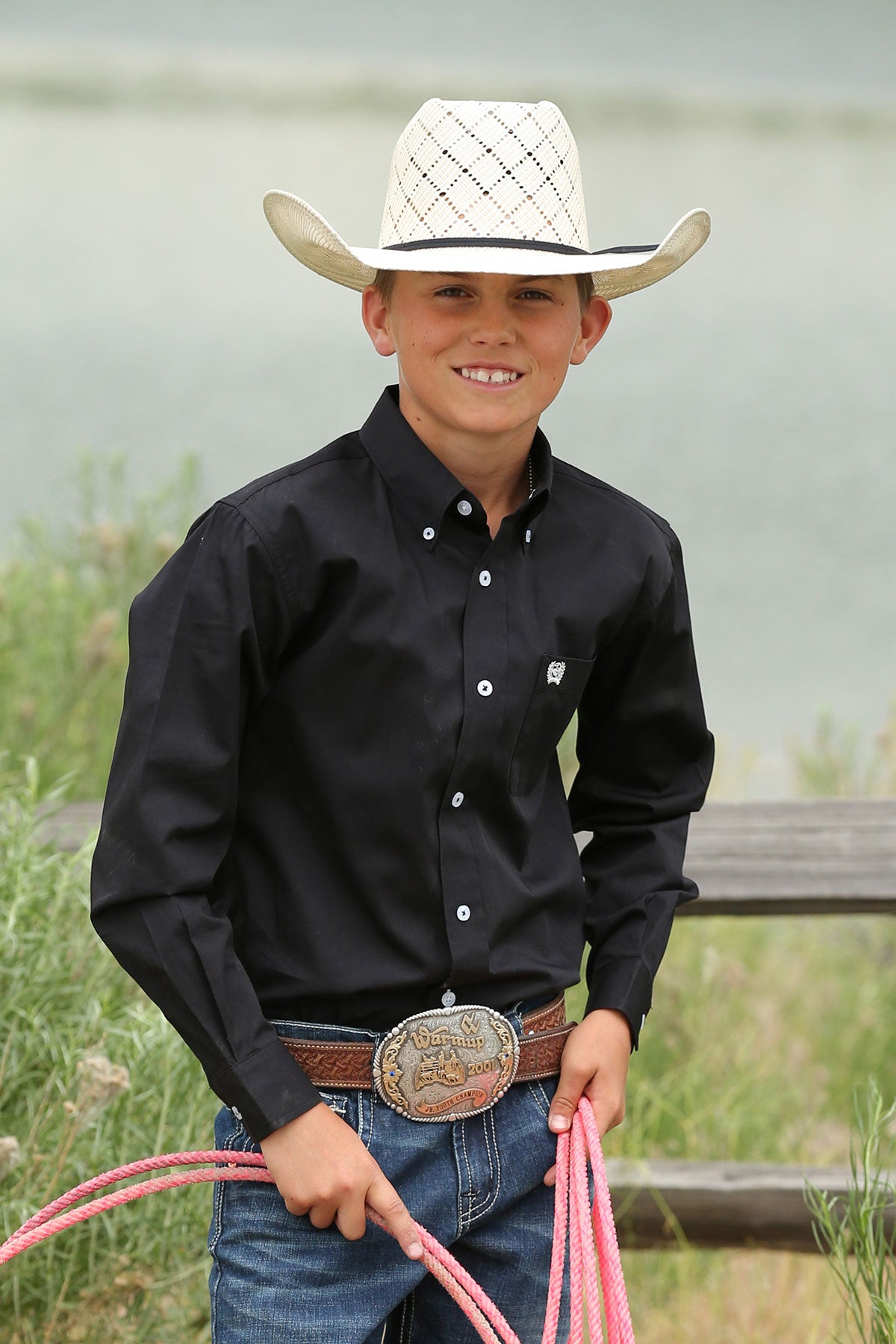 Cinch Boy's Long Sleeve Shirt STYLE MTW7060027