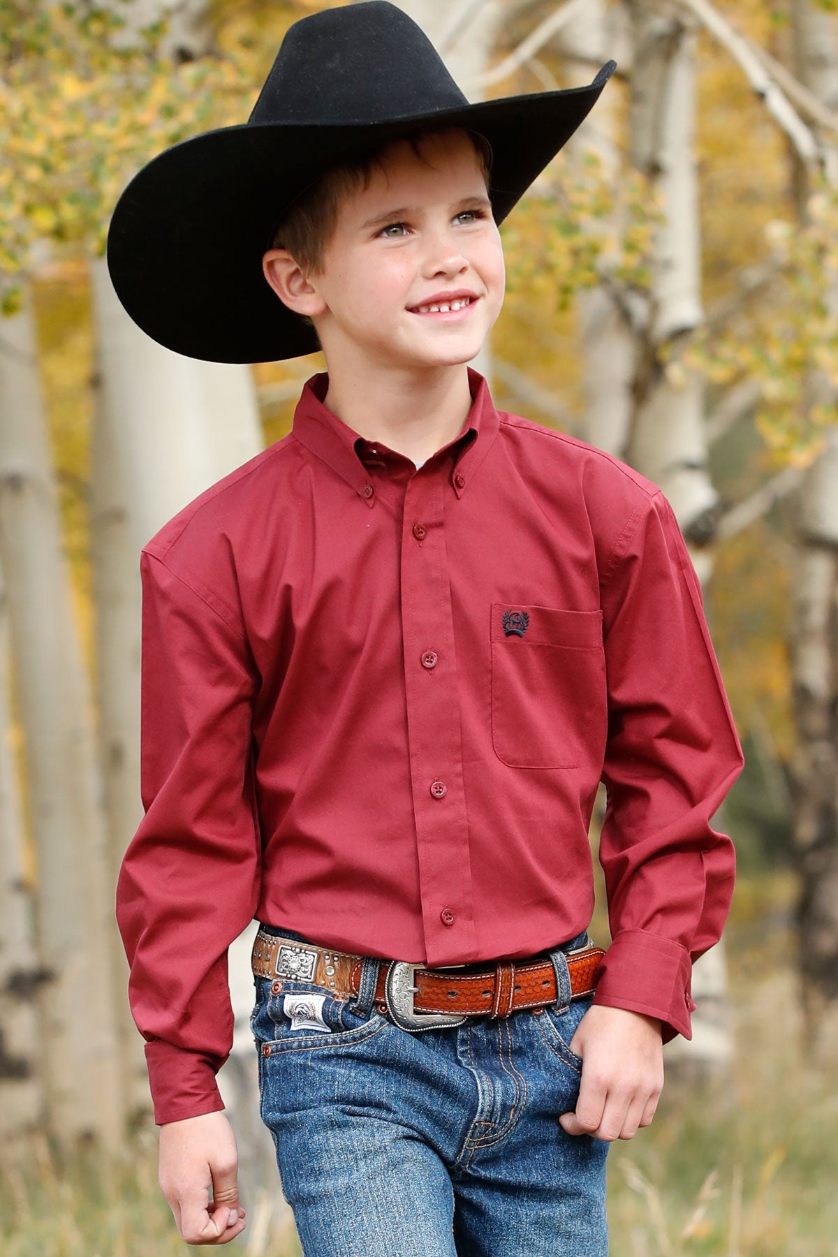 Cinch Boy's Long Sleeve Shirt STYLE MTW7060324