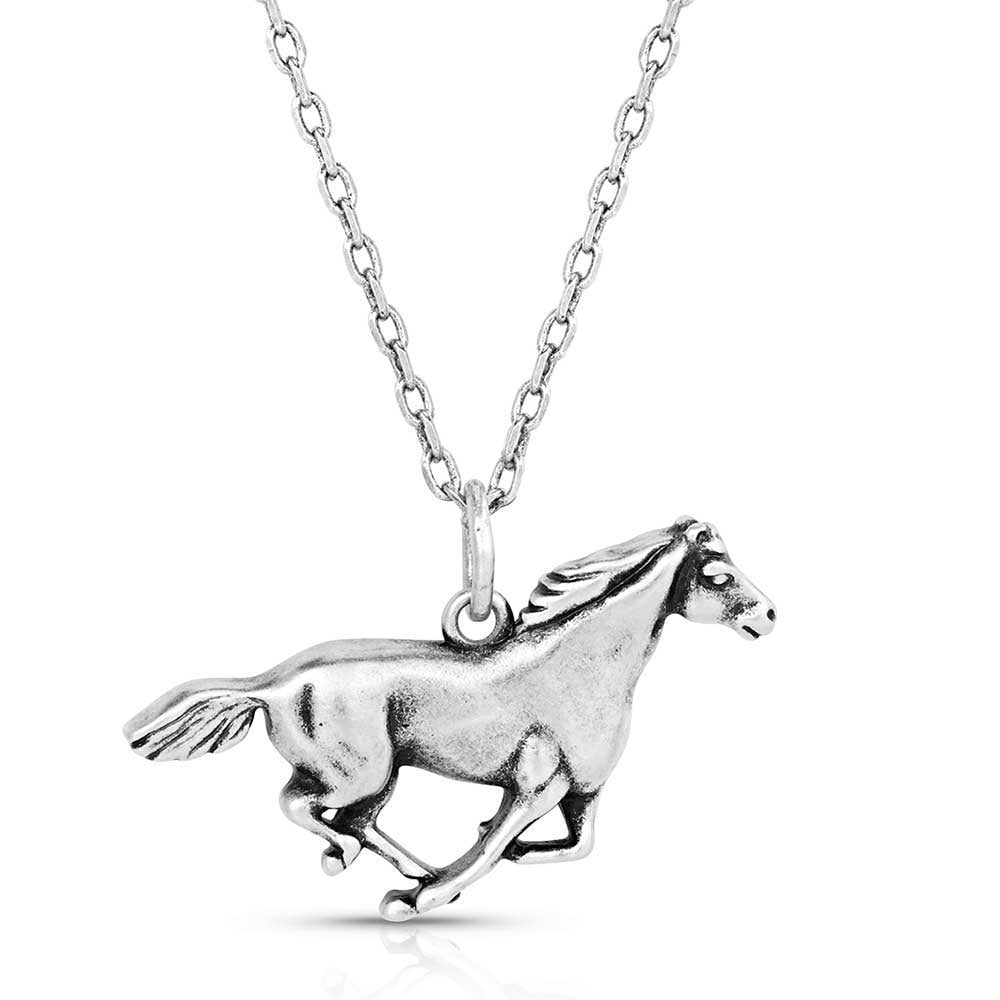 Montana Silversmiths Running Horse Pendant Necklace STYLE NC5659