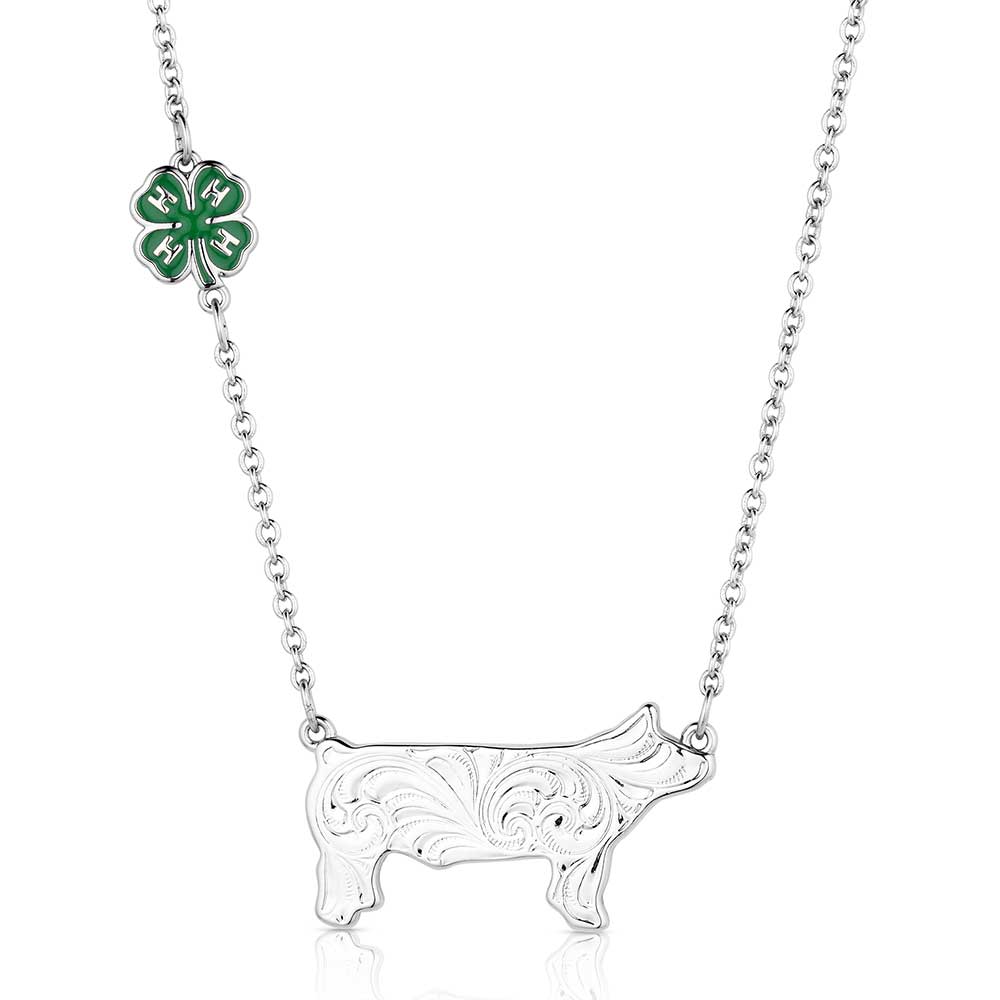 Montana Silversmiths 4-H Pig Showman Necklace STYLE NC6234