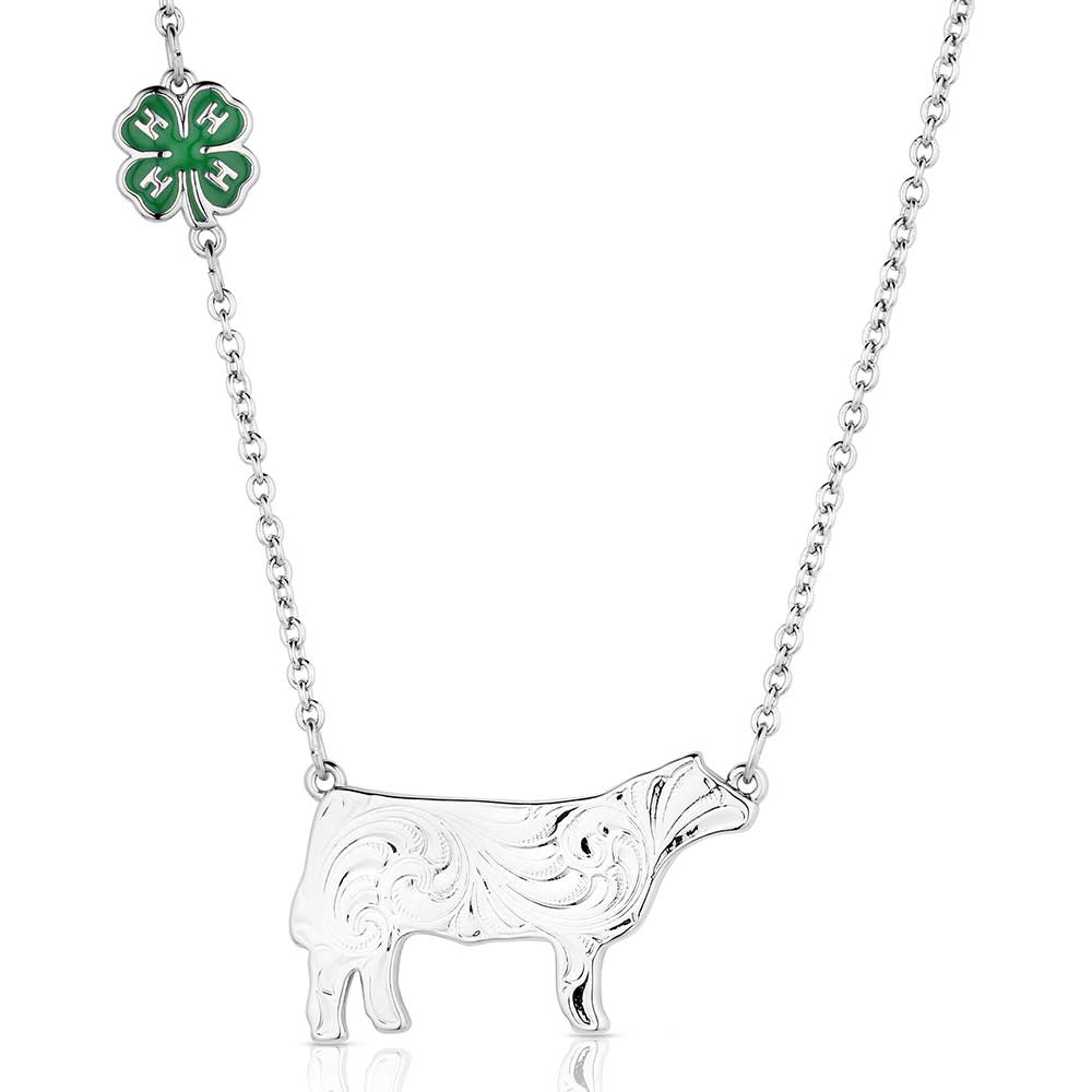 Montana Silversmiths 4-H Steer Showman Necklace STYLE NC6235