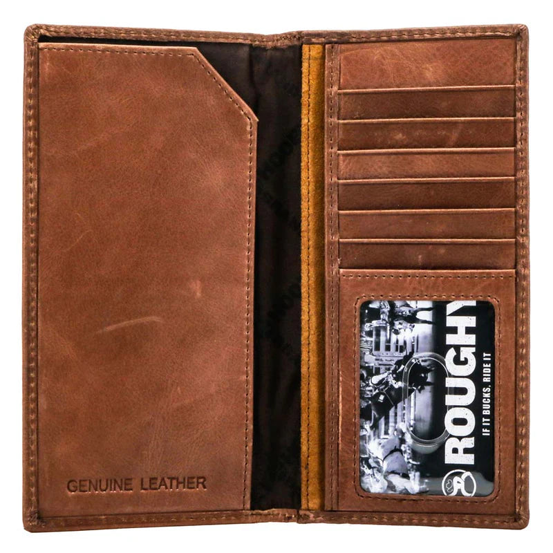 Hooey Roughout Leather Rodeo Wallet STYLE RW001-TNBR