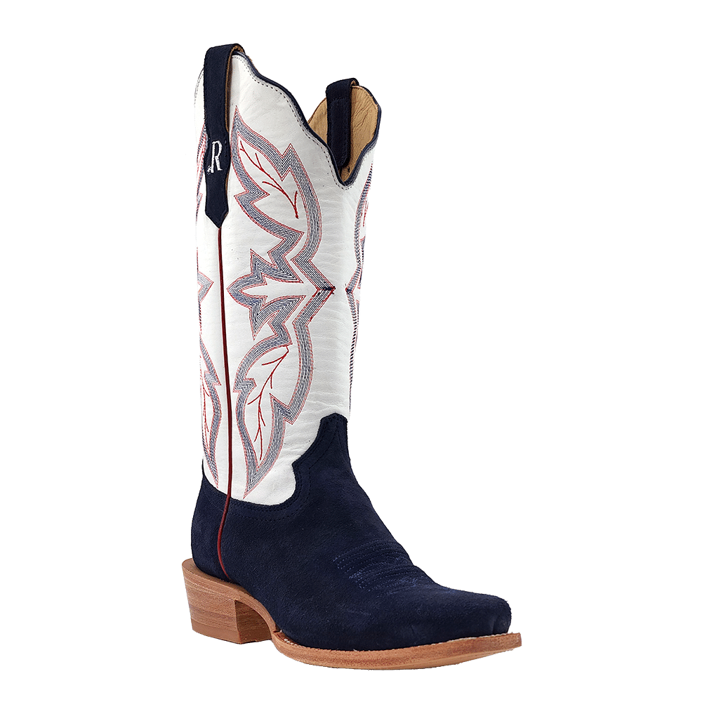 R. Watson Women's Midnight Blue Rough Out Boot STYLE RWL8402-1