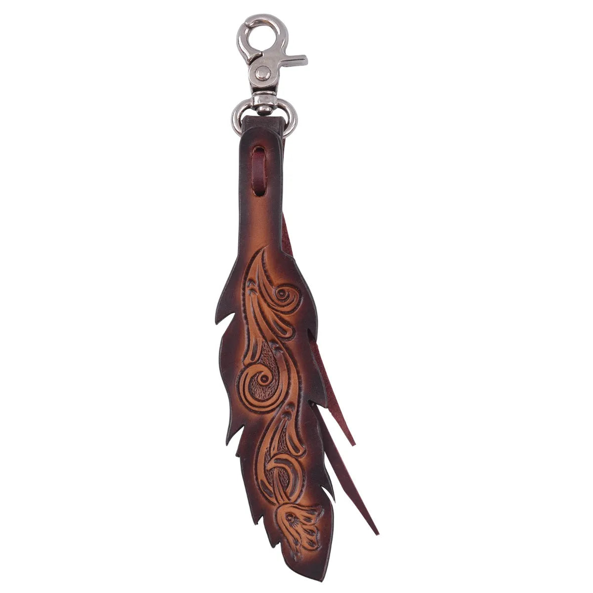 Circle Y Saddle Feather Charm STYLE SC1005