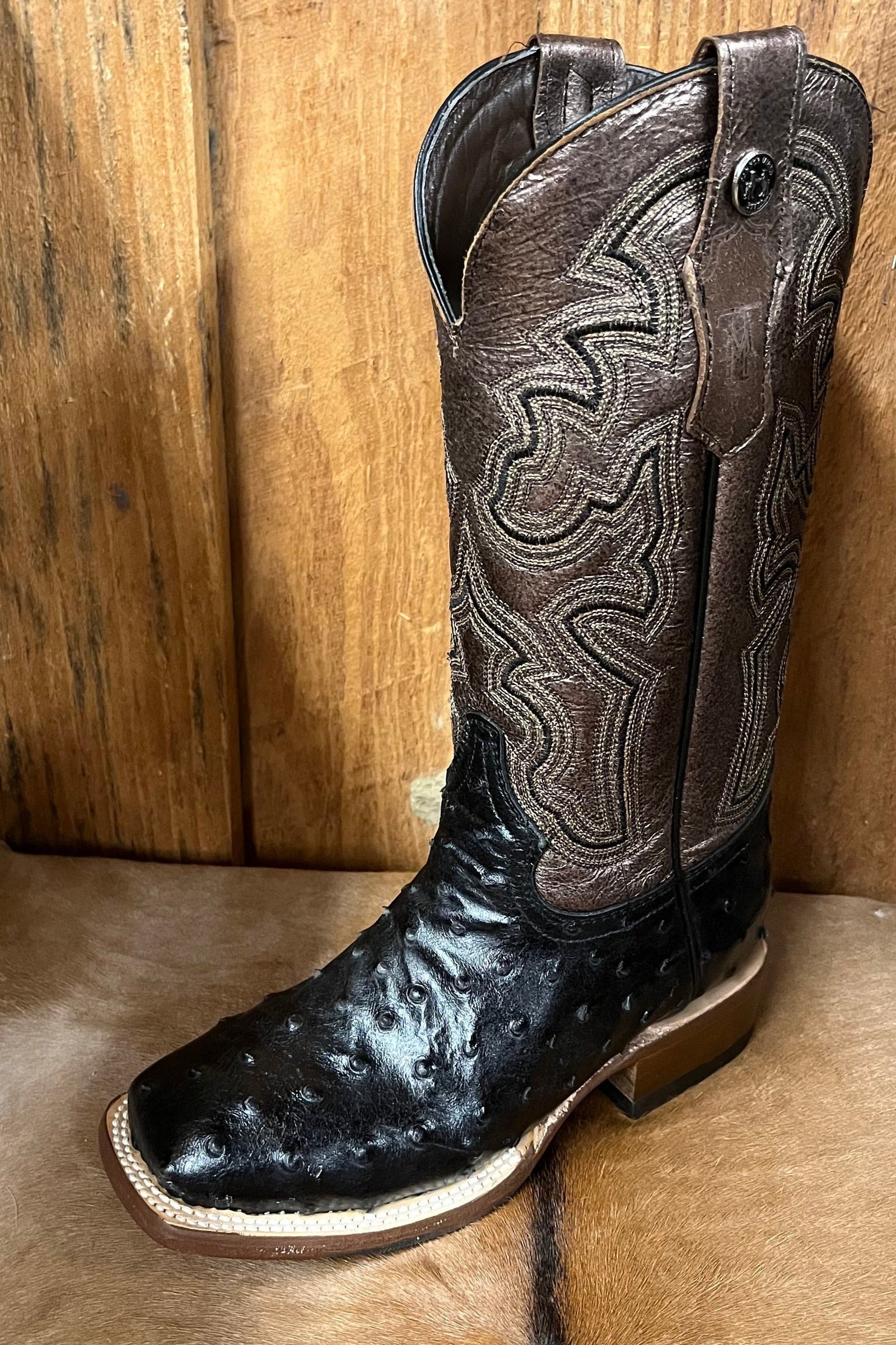 Tanner Mark Women's Ostrich Print Boot STYLE TML207122