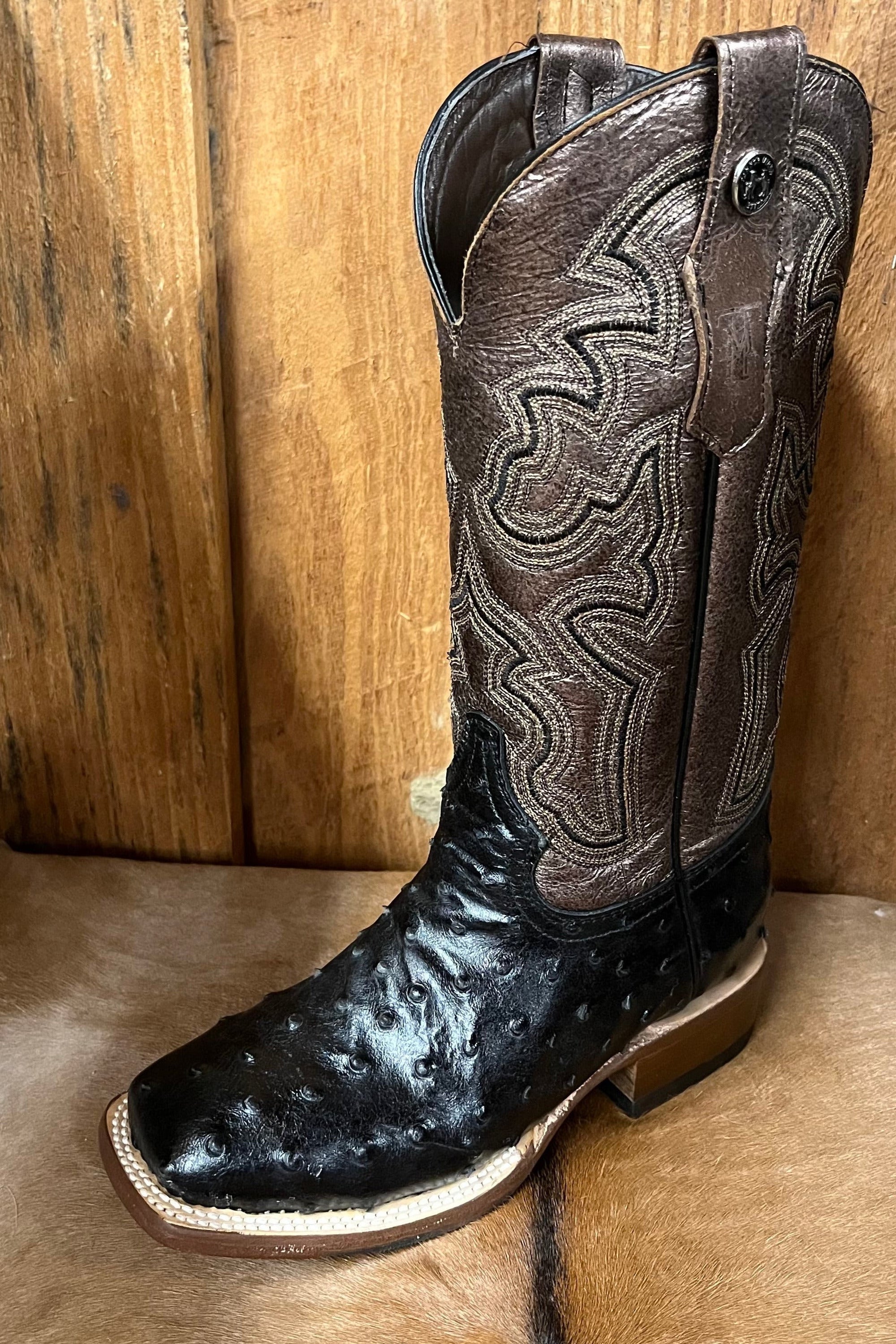 Tanner Mark Women's Ostrich Print Boot STYLE TML207122