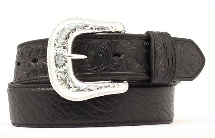 Nocona Men's Black Bullhide Belt STYLE 2438901
