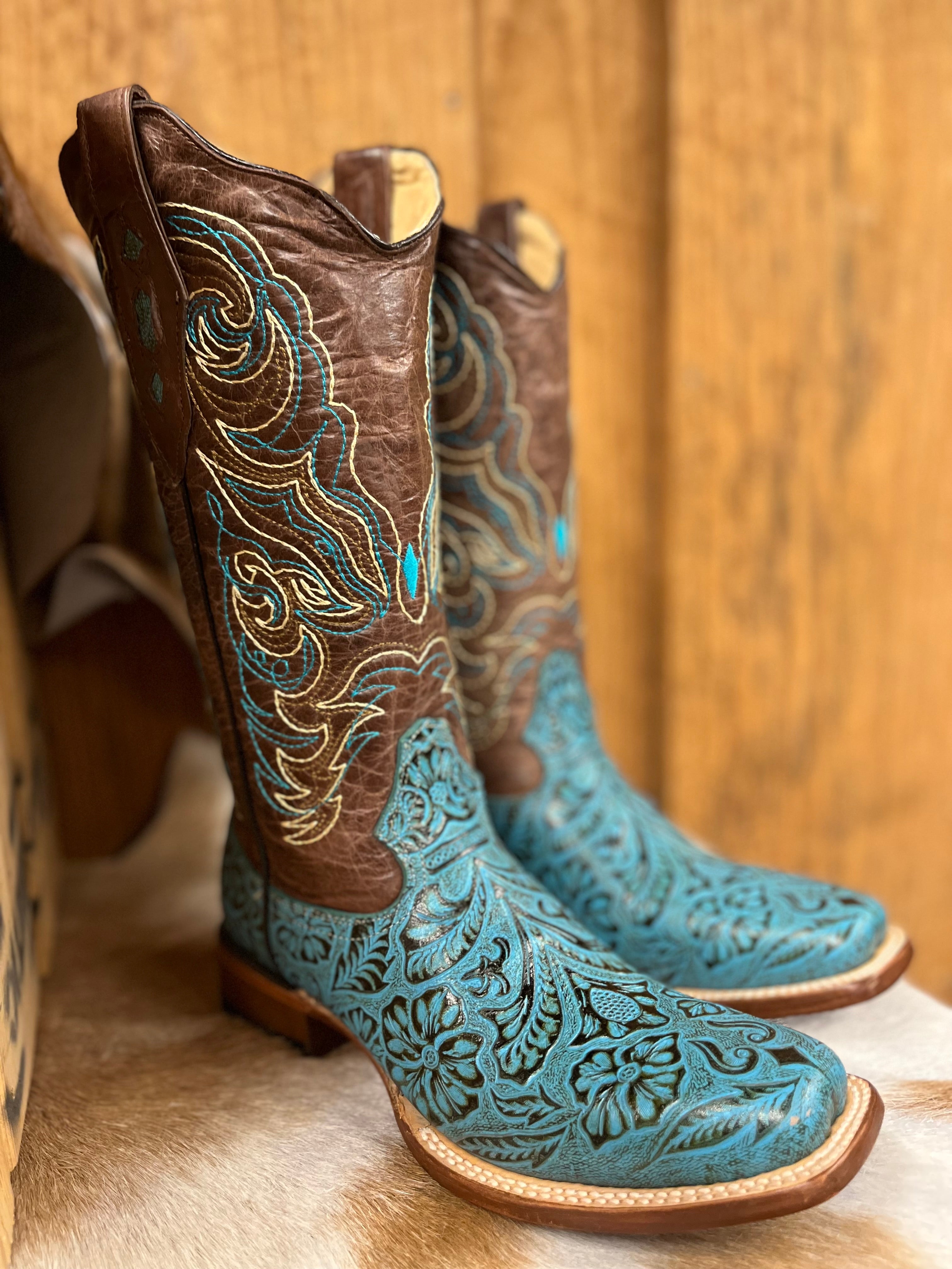 Cowtown Women's Turqoise Boot STYLE 451F