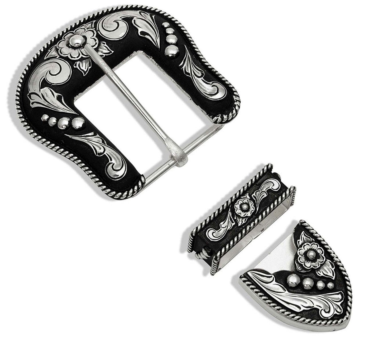 Montana Silversmiths Antiqued Factor Buckle Set STYLE 62004