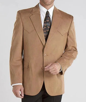 Circle S Men's Camel 100% Microsuede  Western Sport Coat STYLE CC462526