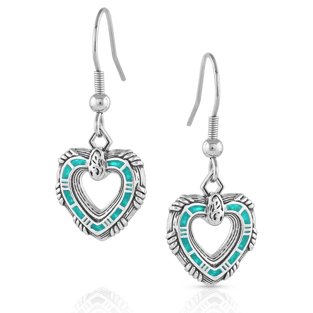 Montana Silversmiths Love Conquers All Heart Earrings STYLE ER5477