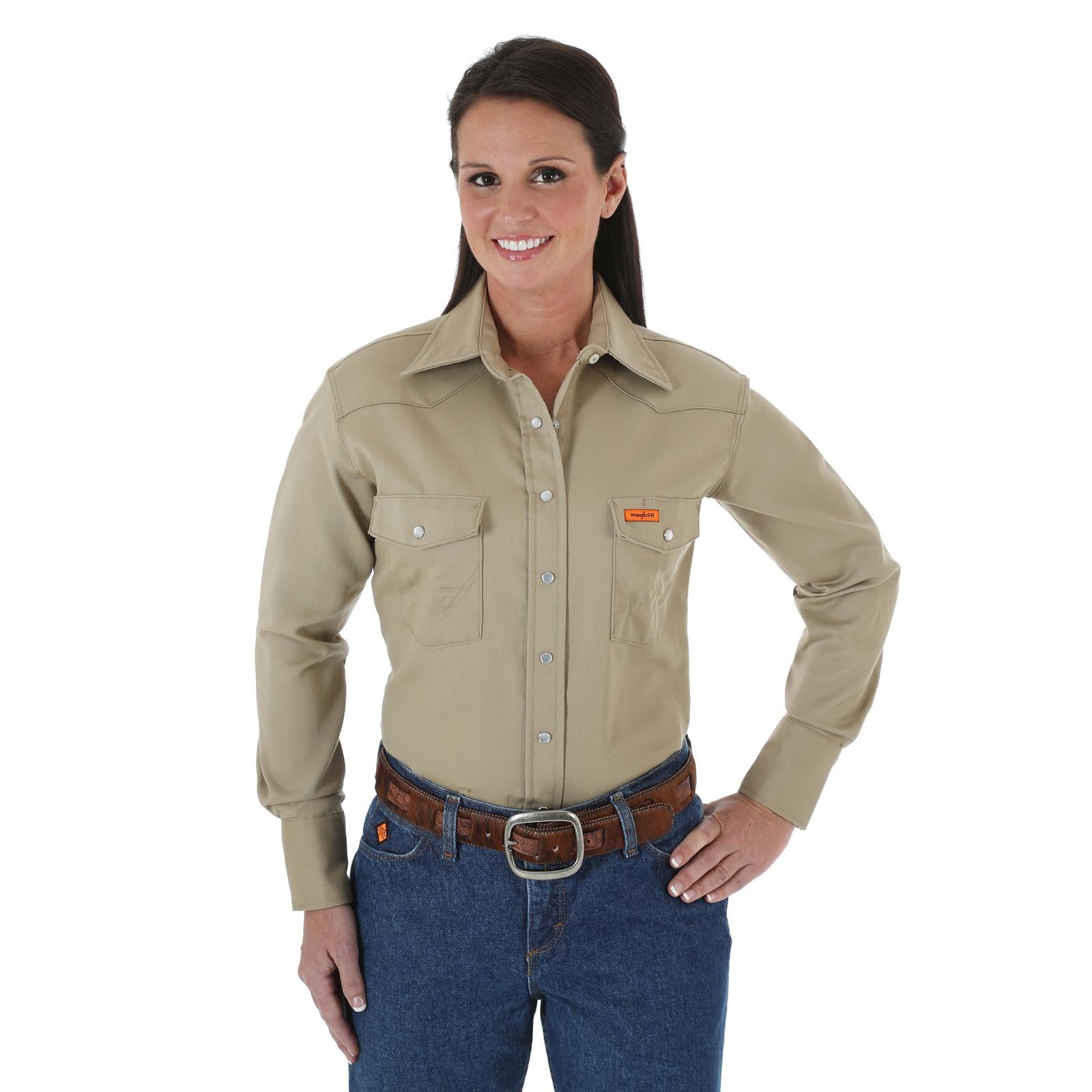 Wrangler FR Flame Resistant Women's Long Sleeve Shirt STYLE FRLW06T
