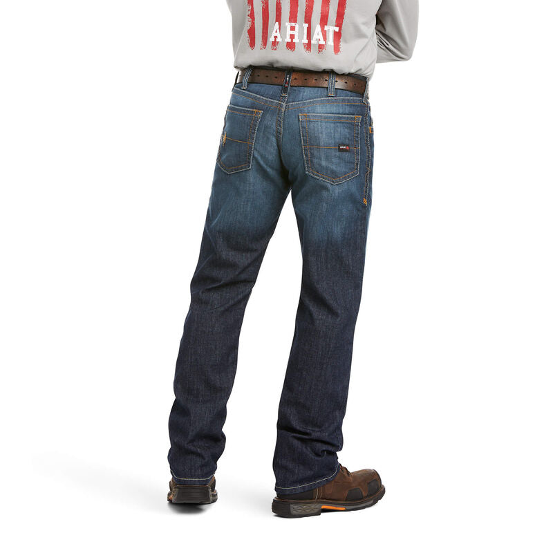 Ariat Men's FR M4 Relaxed Stretch DuraLight Basic Boot Cut Jean Style 10023466