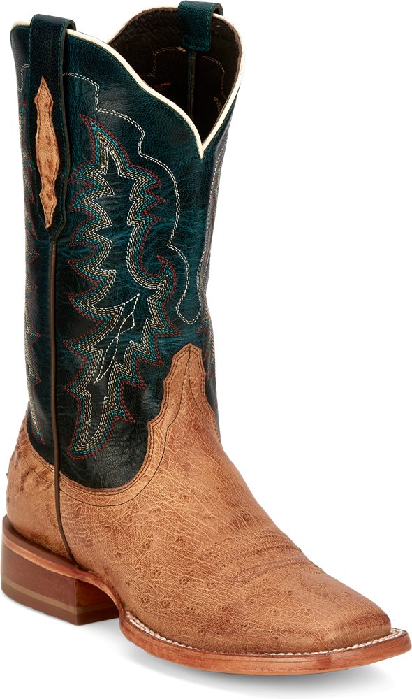 Tony Lama Women's Smooth Ostrich Square Toe Boot STYLE SA6209