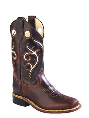 Old West Youth Brown Boot STYLE 1807Y