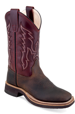 Old West Youth Brown Crepe Sole Boot 1889Y
