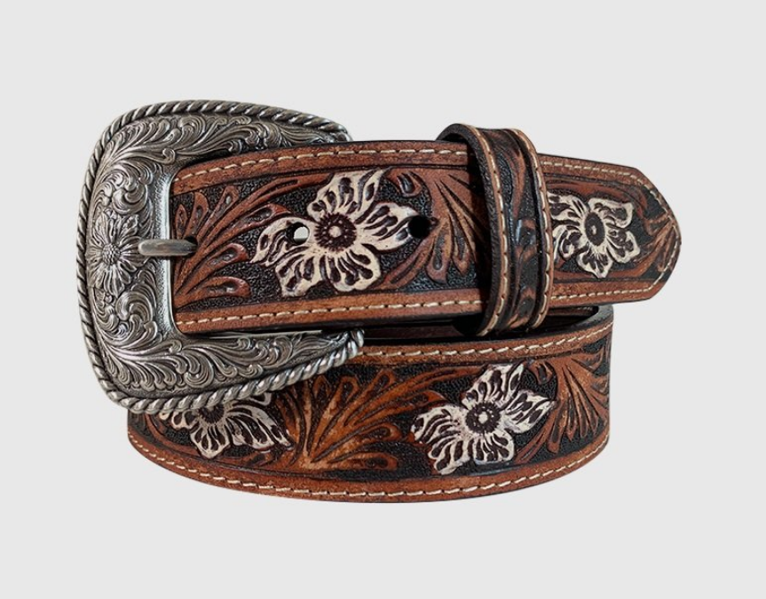 Women's Tooled Leather Belt STYLE 8842790