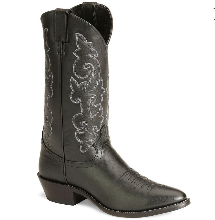Justin Men's Black London Calf Cowboy Boot STYLE 1409