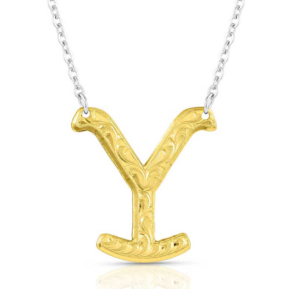 Montana Silversmiths The Y Yellowstone Brand Necklace STYLE YELNC5153