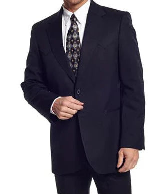 Circle S Men's Black Wool Blend Abilene Sport Coat STYLE CC192941