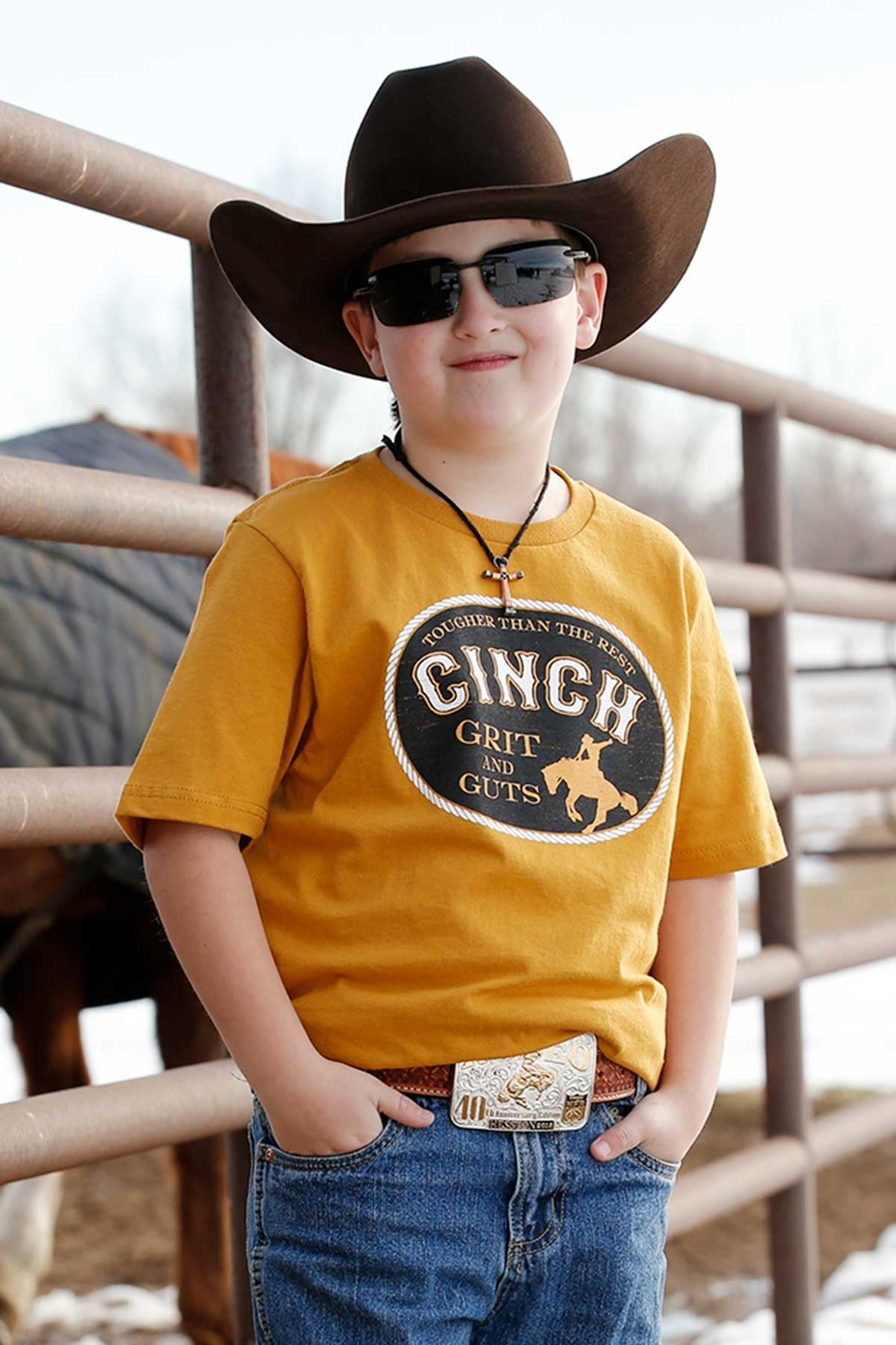 Cinch Boy's Grit & Guts Tee STYLE MTT7670122