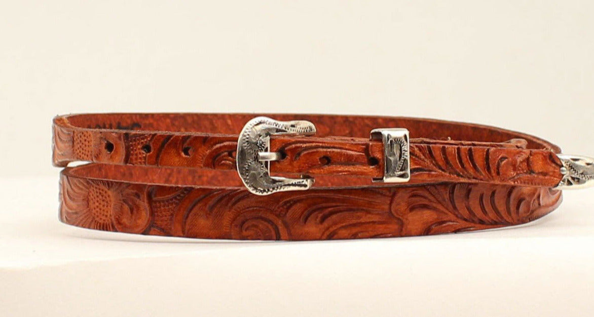 Tapered Floral Embossed Hatband STYLE 0201208