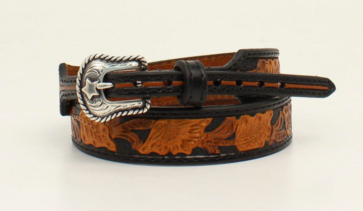 Tan Embossed Leather Hatband STYLE 0204267